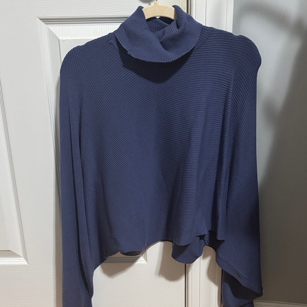 Forever 21 Deep Blue Cowl Neck Sweater